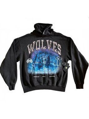 Darc Sport Wolves Club Graphic Hoodie Black OS Medium